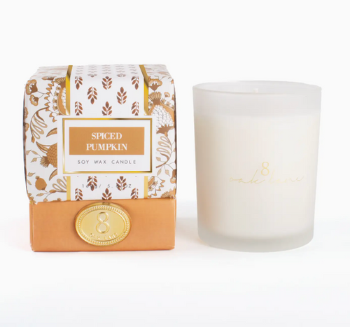8 Oak Lane Spiced Pumpkin 5.6oz Soy Wax Candle