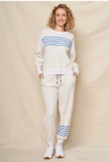 Sundry Jogger Stripes in Oyster