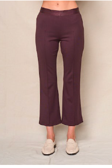 Stateside - Luxe Ponte Cropped Flare Pant in Black