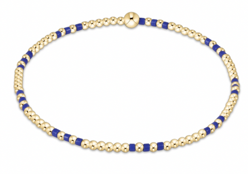 enewton Gameday Hope Joy Pattern 2mm Bead Bracelet - Blue