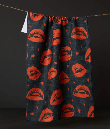 Geometry Fangs Tea Towel