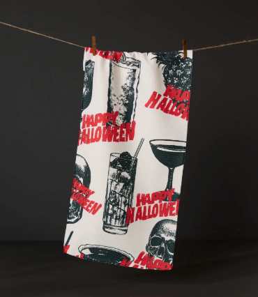 Geometry Ghostly Cheers Bar Towel