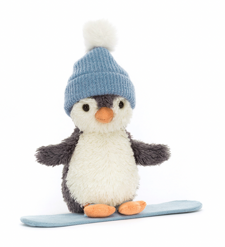 Jellycat - Peanut Penguin Snowboarding Small