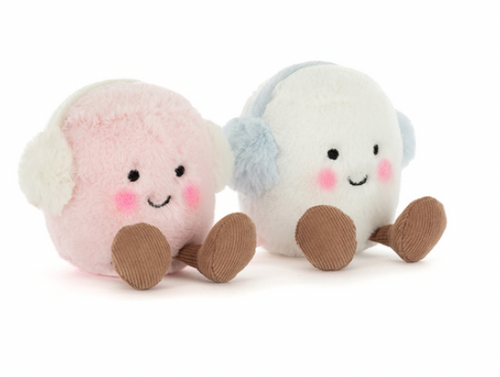Jellycat - Amusables Toastie Pink and White Marshmallows