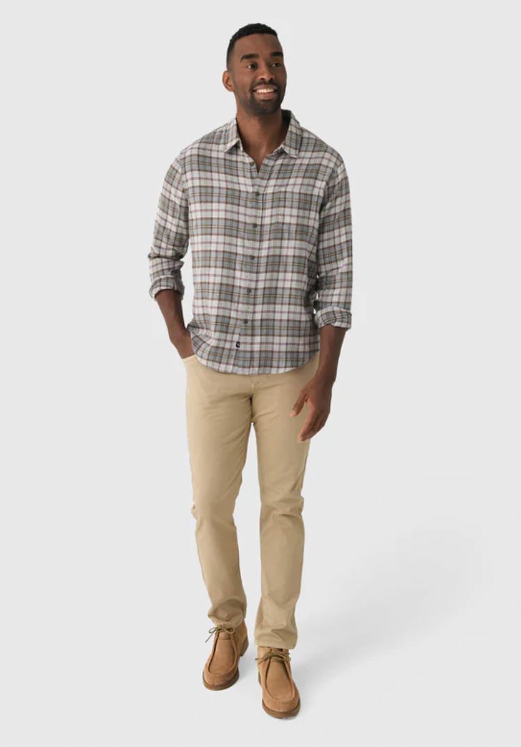 Rails Lennox Shirt in Charcoal Autumn Melange