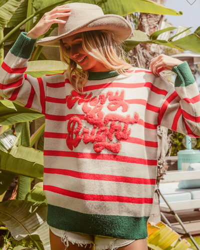 Bibi Merry & Bright Stripe Sweater