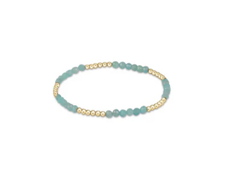 enewton Blissful Pattern 2.5mm Bead Bracelet - Green Onyx