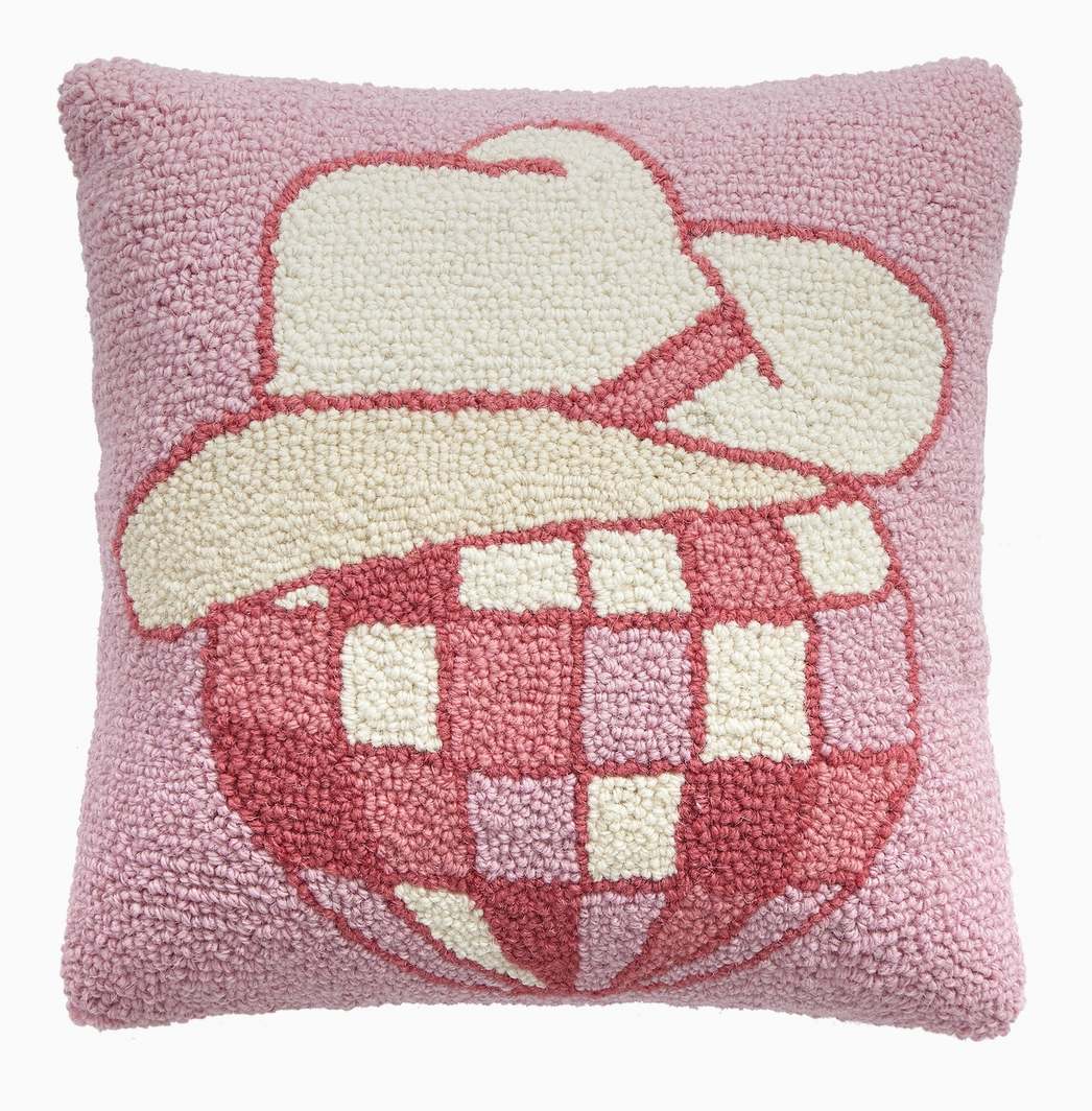 Peking Handicraft Cowboy Disco Ball Hook Pillow