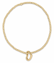 Load image into Gallery viewer, enewton Extends - Classic Gold 2.5mm Bead Bracelet - Love Gold Charm