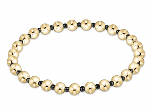 enewton - Faceted Hematite Grateful Pattern 5mm Bead Bracelet