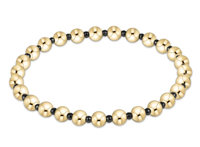 enewton - Faceted Hematite Grateful Pattern 5mm Bead Bracelet