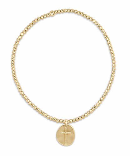 enewton - Classic Gold 2mm Bead Bracelet - Inspire Small Gold Charm