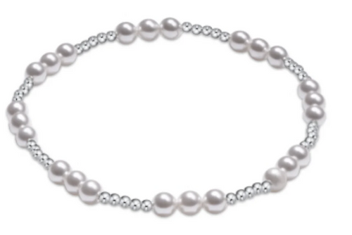 enewton Classic Joy Pattern Sterling 4mm Bead Bracelet - Pearl