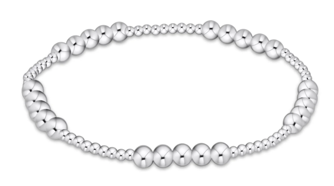 enewton Classic Blissful Pattern 2mm Bead Bracelet - 4mm Sterling