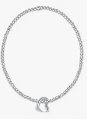 enewton Classic Sterling 2.5 mm Bead Bracelet - Love Sterling Charm