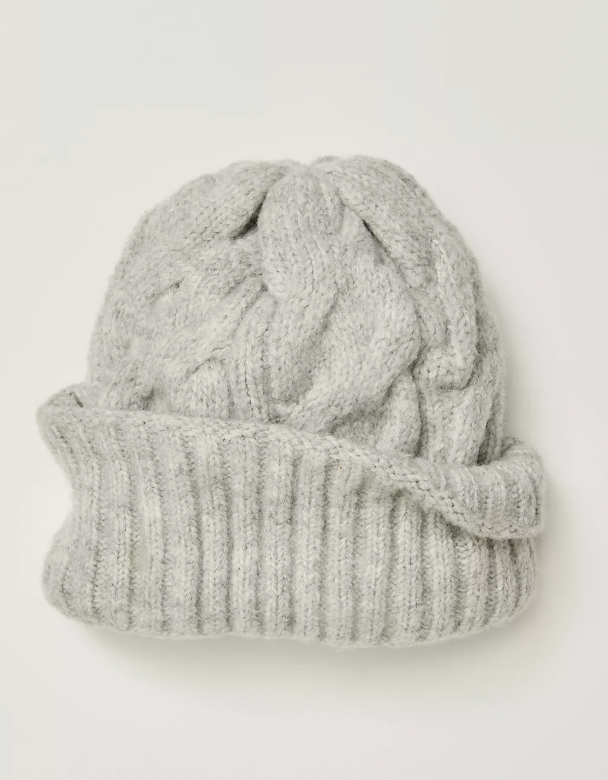Free People Coast Line Beanie in Grey