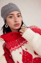 Load image into Gallery viewer, Free People Mythical Sweater / Vanilla Scarlet Combo