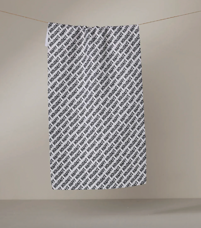 Geometry Merrier Bar Towel