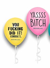 Load image into Gallery viewer, Badass Balloons Congratulations Balloons Variety Pack - FINAL SALE