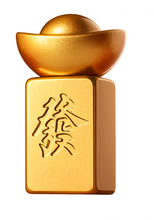 Load image into Gallery viewer, Mahjong Montage Prosperity Mahjong Brass Tile - Spinner / FINAL SALE