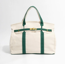 Load image into Gallery viewer, Handmade Premium Cotton Canvas Boat Bag