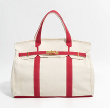 Load image into Gallery viewer, Handmade Premium Cotton Canvas Boat Bag