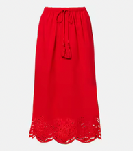 Load image into Gallery viewer, Farm Rio Tropical Embroidery Red Skirt