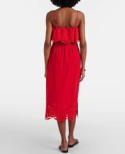 Load image into Gallery viewer, Farm Rio Tropical Embroidery Red Skirt
