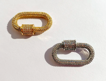 Load image into Gallery viewer, Goldfine Large Pave Clasp