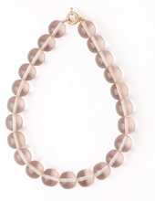 Load image into Gallery viewer, Ink+Alloy Iris large resin bead necklace clear