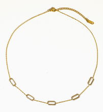 Load image into Gallery viewer, Flanerie Burnisse 18K Gold Non-Tarnish Dainty Chain Necklace