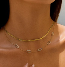 Load image into Gallery viewer, Flanerie Burnisse 18K Gold Non-Tarnish Dainty Chain Necklace