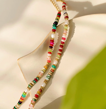 Load image into Gallery viewer, Flanerie Sunny Non-Tarnish Boho Color Beaded Necklace