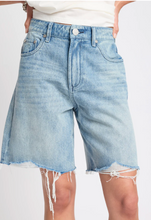 Load image into Gallery viewer, One Teaspoon Rebel Rise High Waist Long Length Denim Shorts - Salty Dog