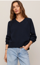 Load image into Gallery viewer, Z Supply Stratton V-Neck Sweater in Eclipse