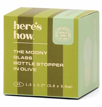Load image into Gallery viewer, Here's How The Moony Glass Bottle Stopper