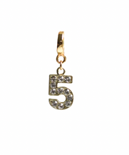 Load image into Gallery viewer, Goldfine Number Lock Charms