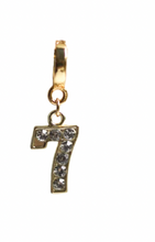 Load image into Gallery viewer, Goldfine Number Lock Charms