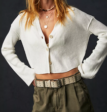 Load image into Gallery viewer, Free People Ella Sweater Shirt in Ivory