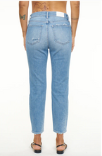 Load image into Gallery viewer, Pistola Monroe Crop High Rise Cigarette Crop in Splashed Distressed