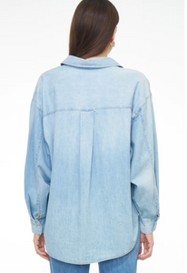 Pistola Sloane L/S Oversized Button Down Shirt in Edgewater