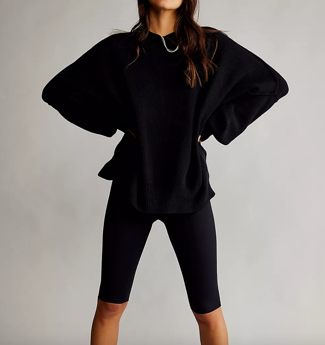 Free People Easy Street Tunic in Black