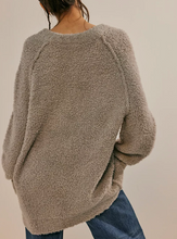 Load image into Gallery viewer, Free People Teddy Sweater Tunic in Silver Clouds