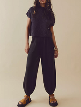 Load image into Gallery viewer, Free People Freya Sweater Set in Black Charcoal Combo