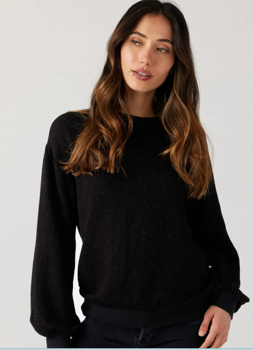 Sol Angeles Brushed Boucle Billow Pullover