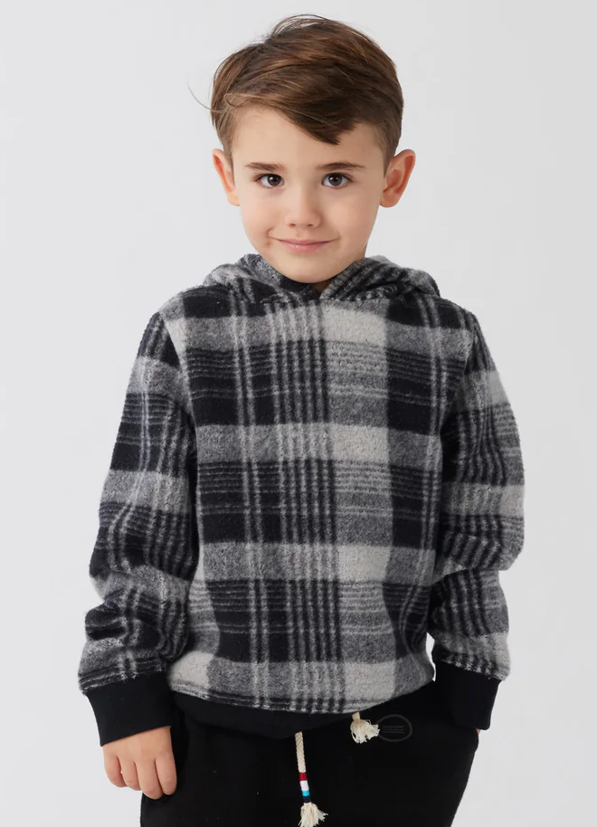 Sol Angeles Kids Plaid Pullove Hoodie - FINAL SALE