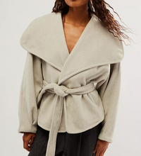 Load image into Gallery viewer, Free People Mina Jacket in Heathered Coffee - FINAL SALE