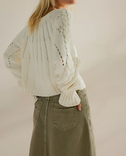 Load image into Gallery viewer, Free People Sandre Pullover in Ivory