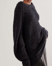Load image into Gallery viewer, Free People Teddy Sweater Tunic in Black