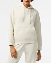 Load image into Gallery viewer, Lacoste x Bandier Loose Fit Cotton Blend Hoodie in White